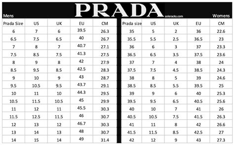 prada woman size chart